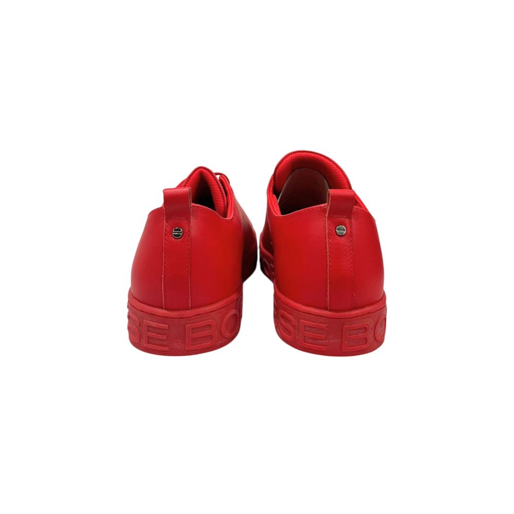 Borbonese Red Leather Men Sneaker | Regal Royce