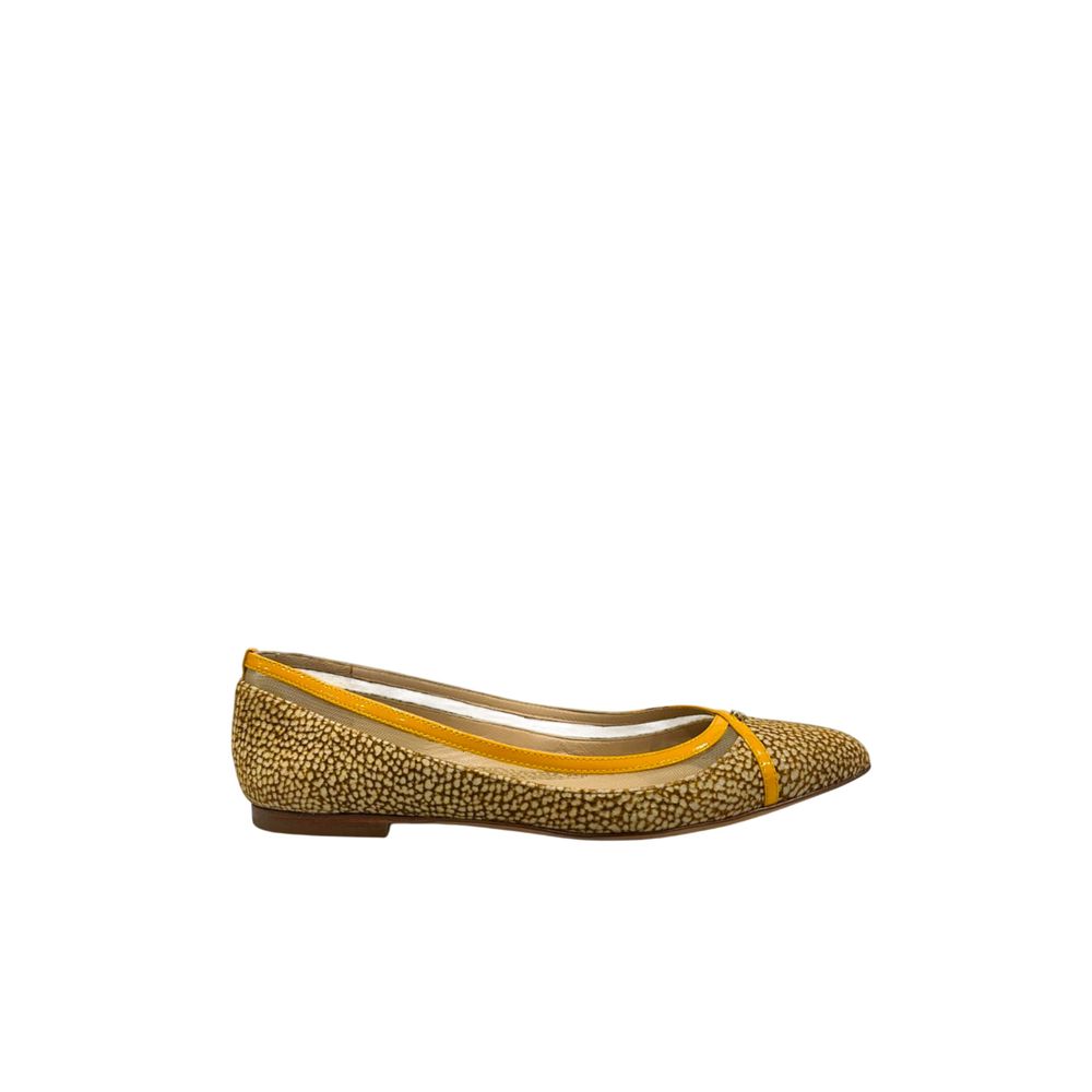 Borbonese Yellow Leather Women Sandal | Regal Royce