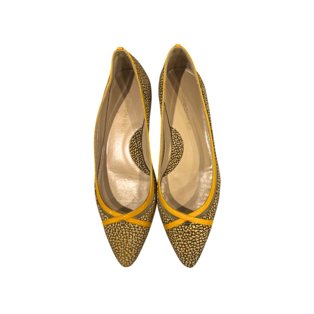 Borbonese Yellow Leather Women Sandal | Regal Royce