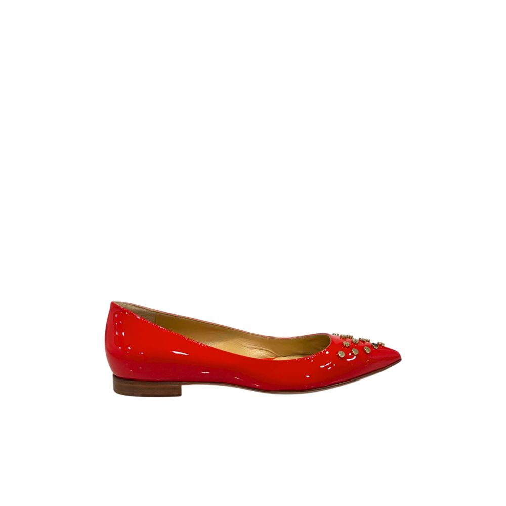 Borbonese Red Leather Women Sandal | Regal Royce