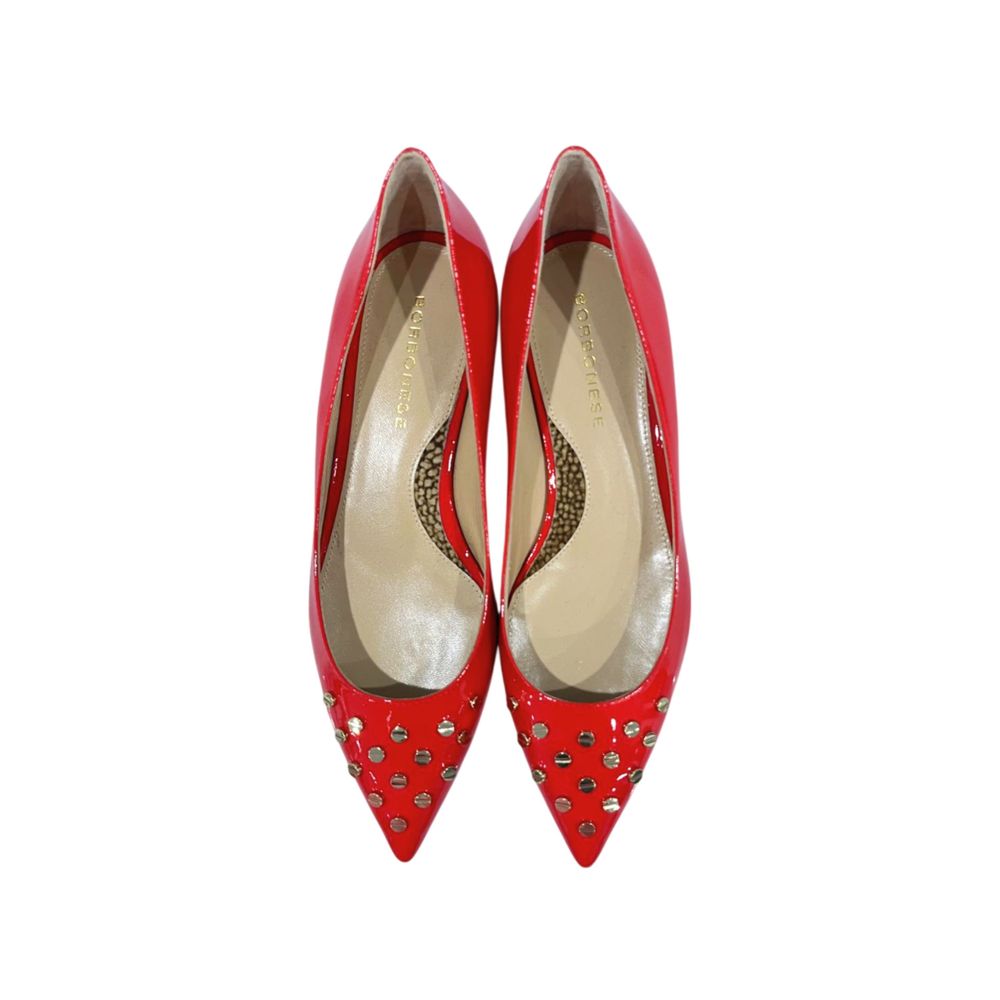 Borbonese Red Leather Women Sandal | Regal Royce