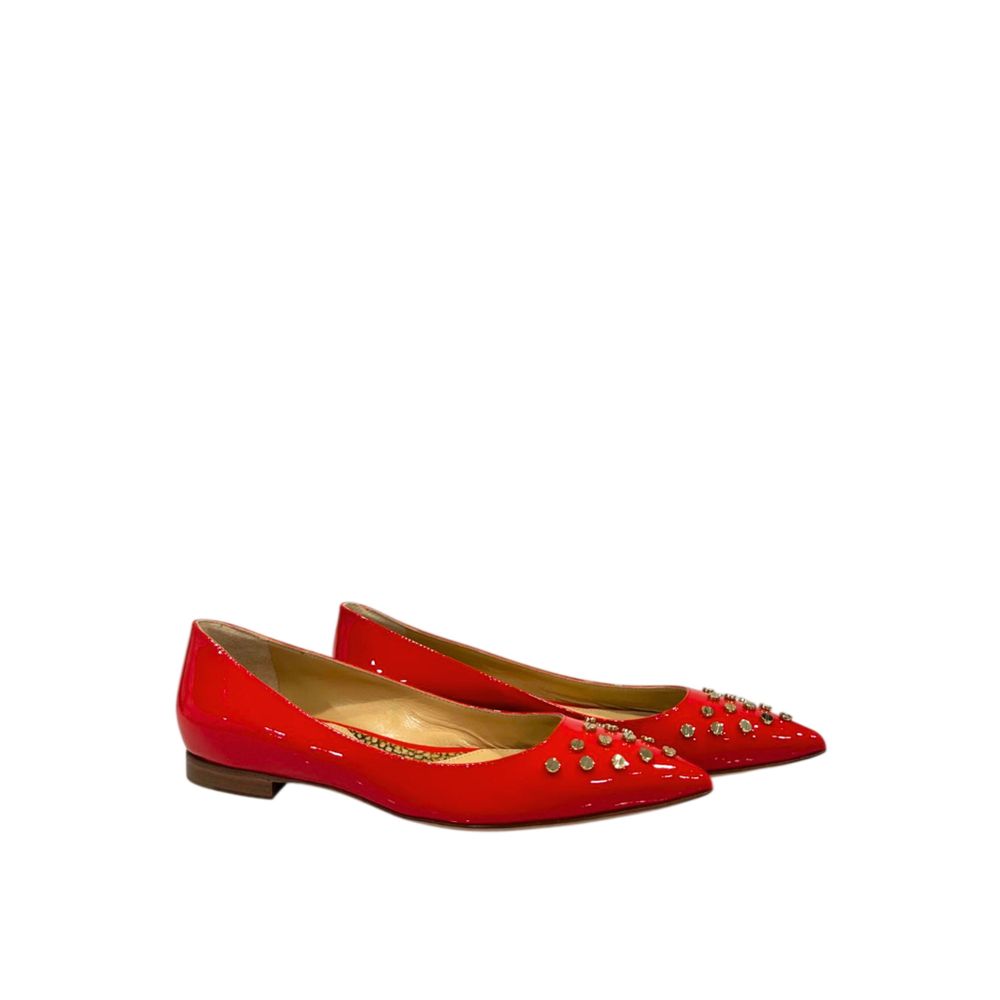 Borbonese Red Leather Women Sandal | Regal Royce