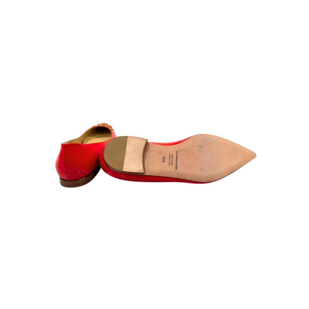 Borbonese Red Leather Women Sandal | Regal Royce