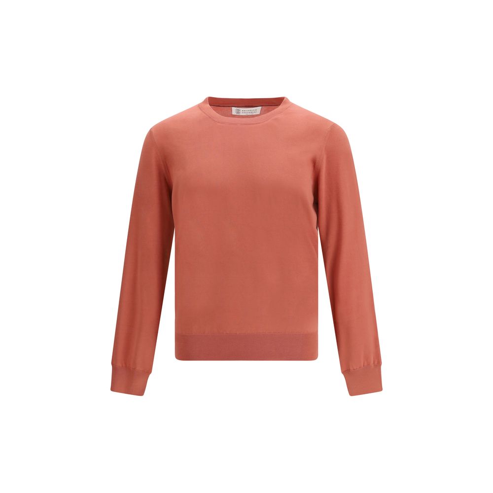 Brunello Cucinelli Orange Cotton Sweatshirt | Regal Royce