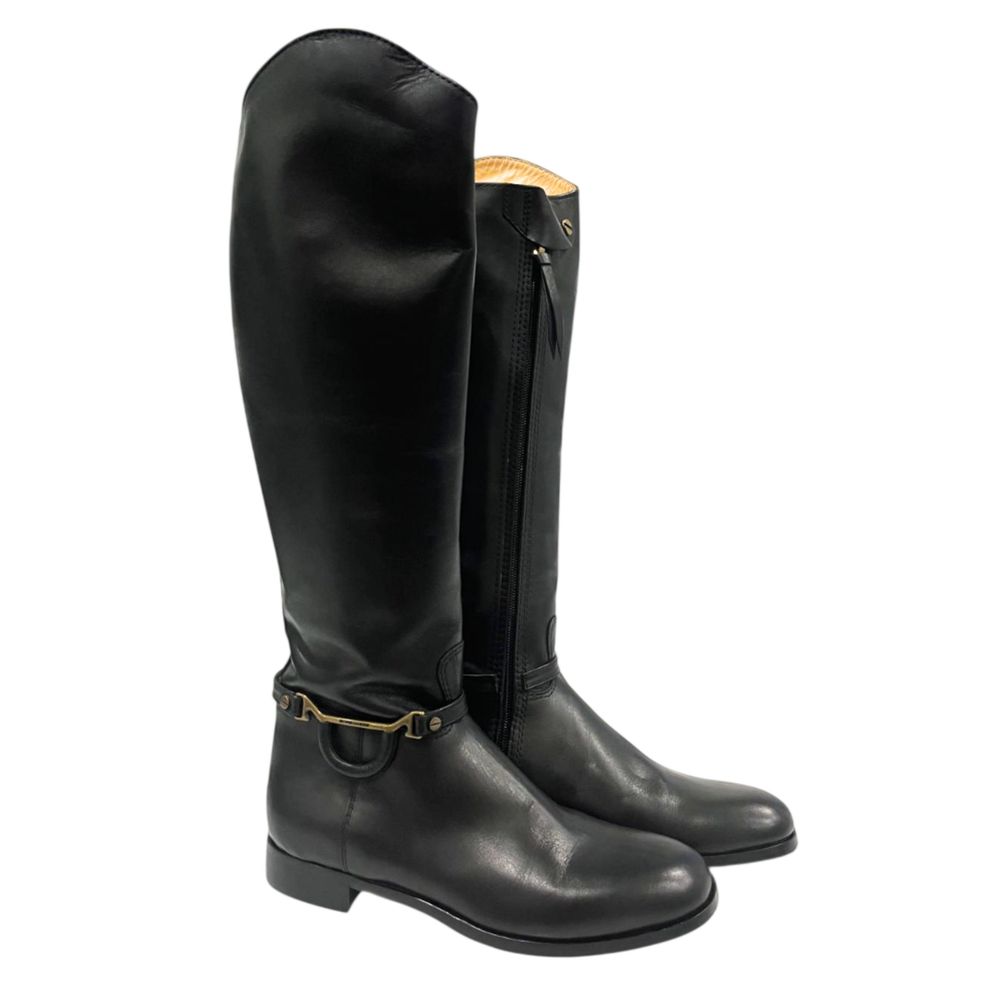 Borbonese Black Leather Women Boot | Regal Royce