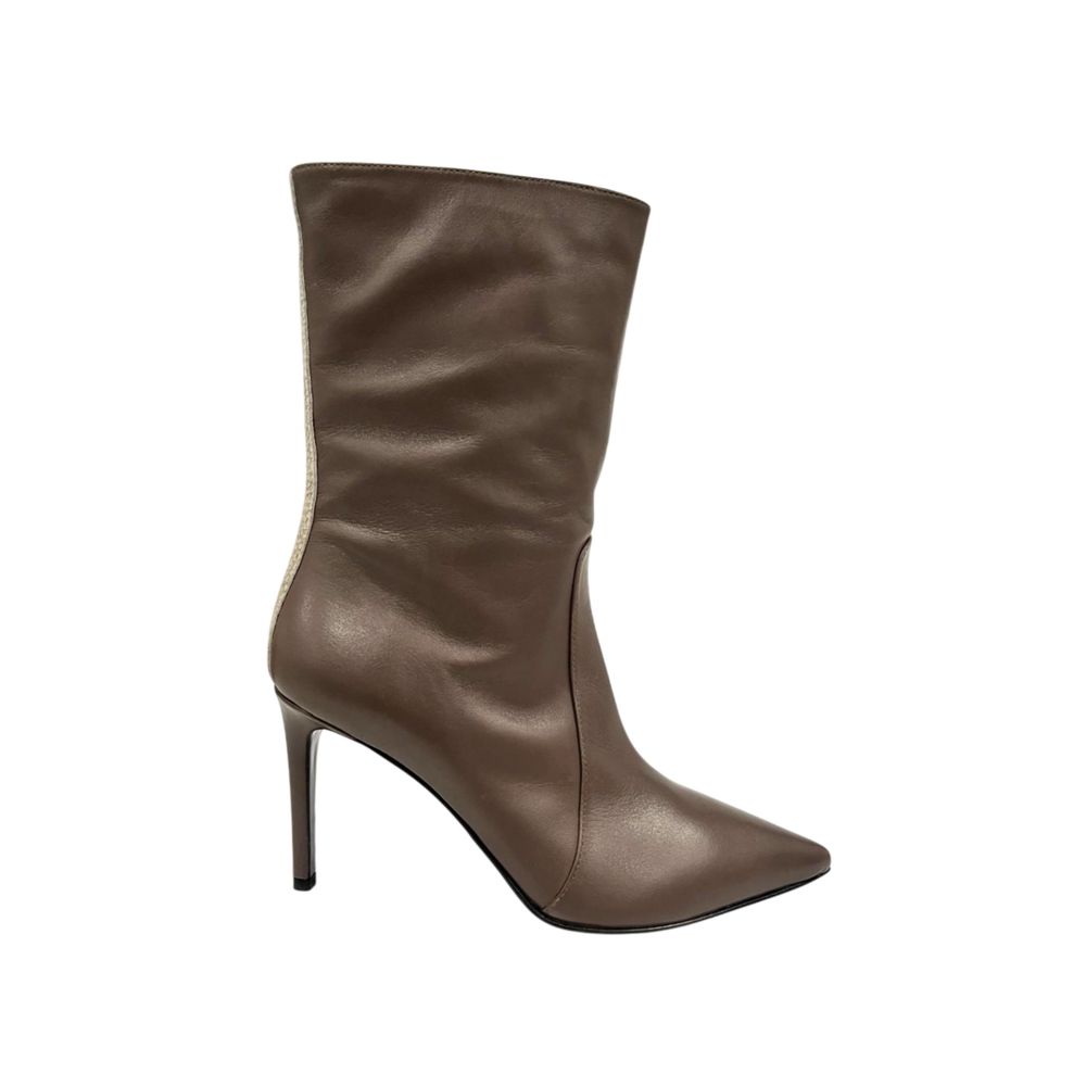 Borbonese Brown Leather Women Boot | Regal Royce