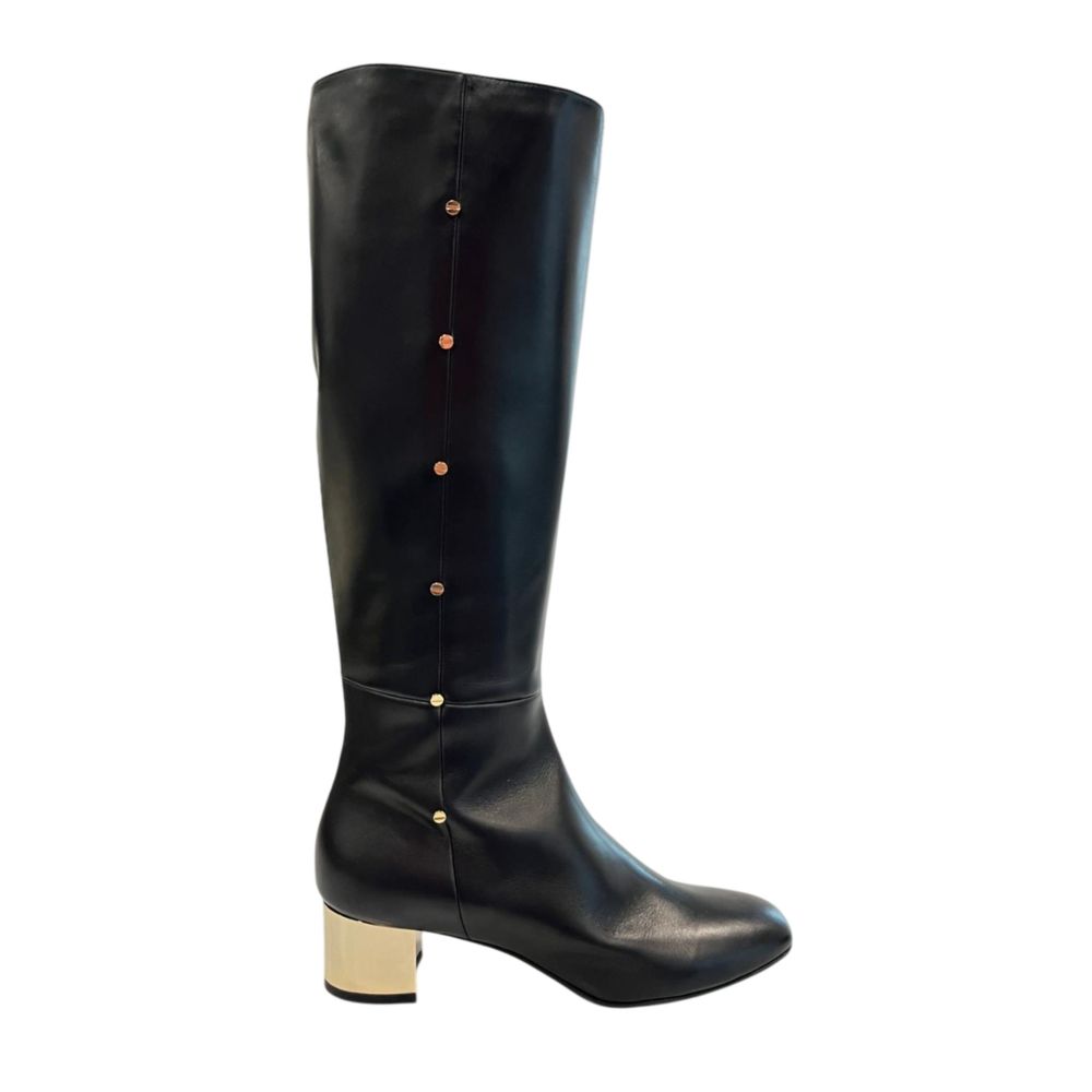 Borbonese Black Leather Women Boot | Regal Royce