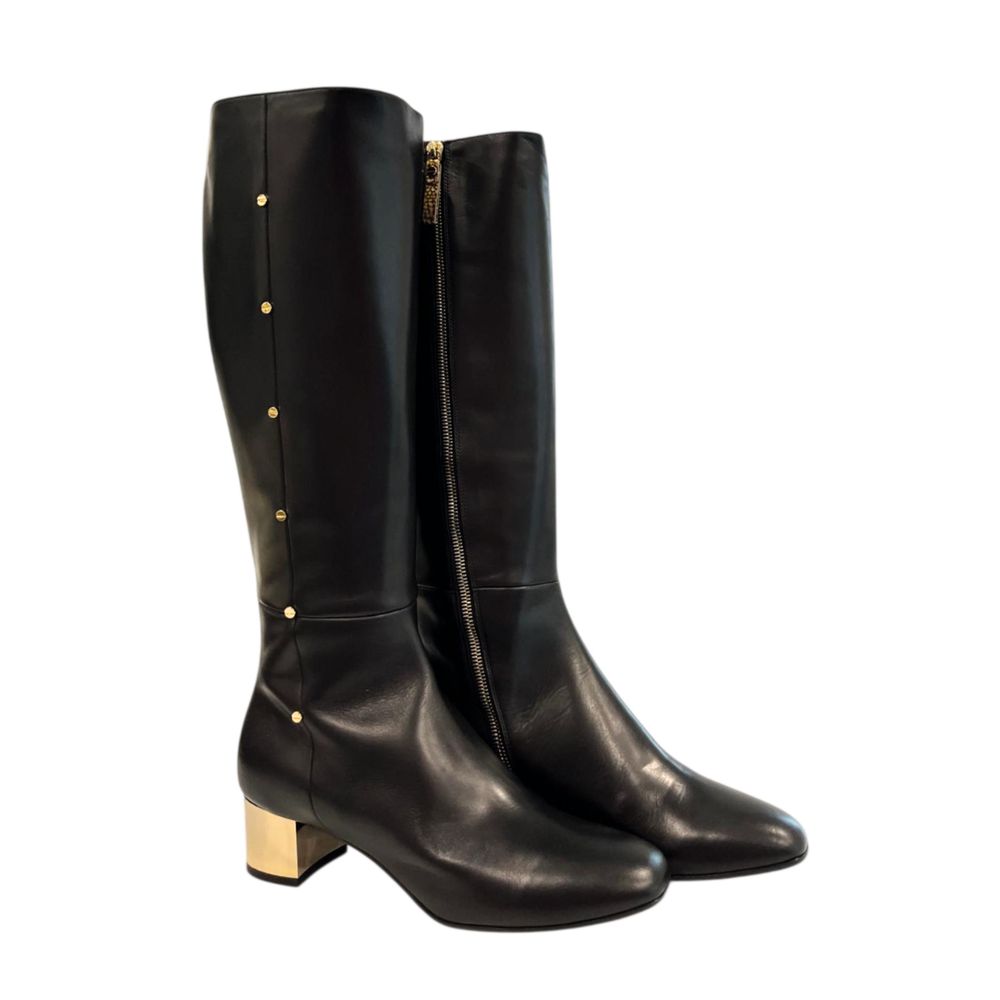 Borbonese Black Leather Women Boot | Regal Royce