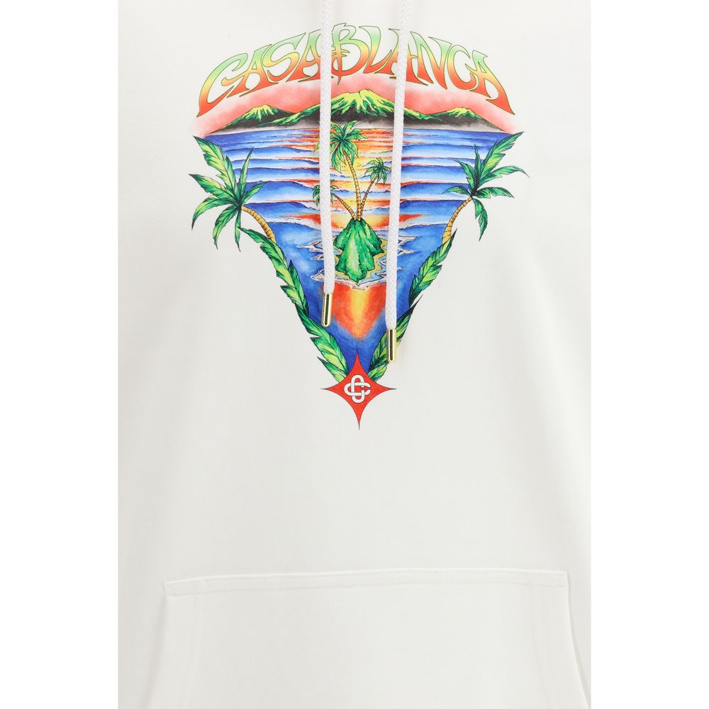 Casablanca White Cotton Sweatshirt | Regal Royce