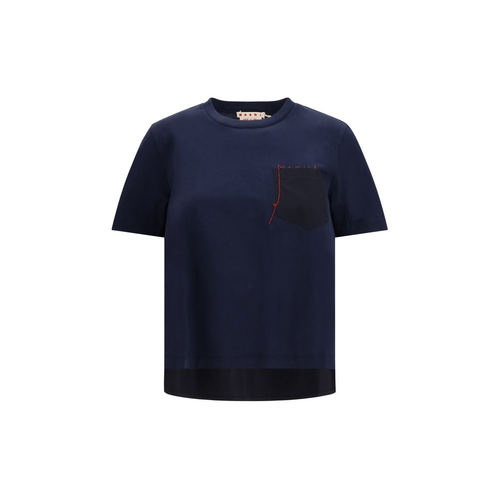 Marni Blue Cotton T-Shirt | Regal Royce