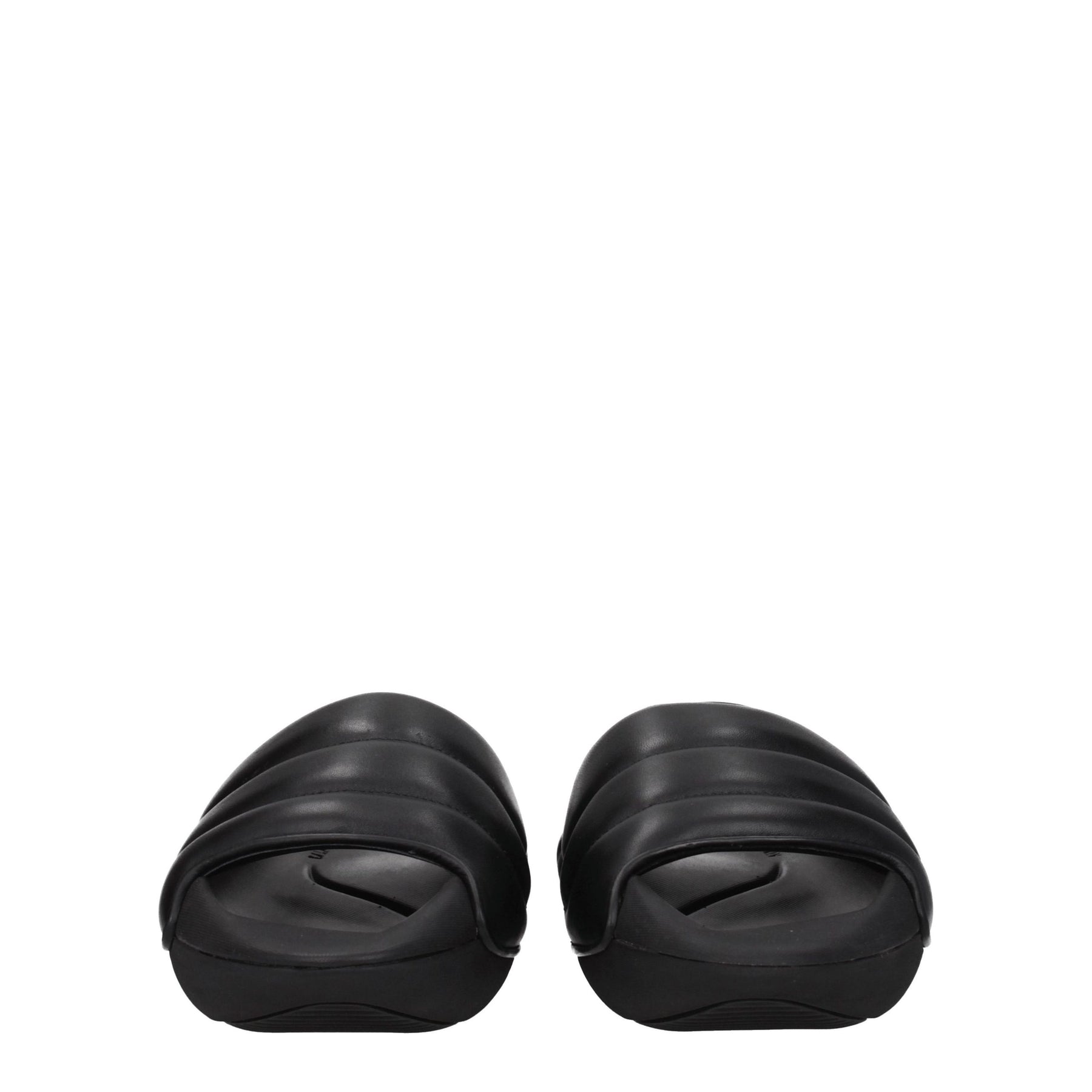 Balmain Black Leather Slippers | Regal Royce