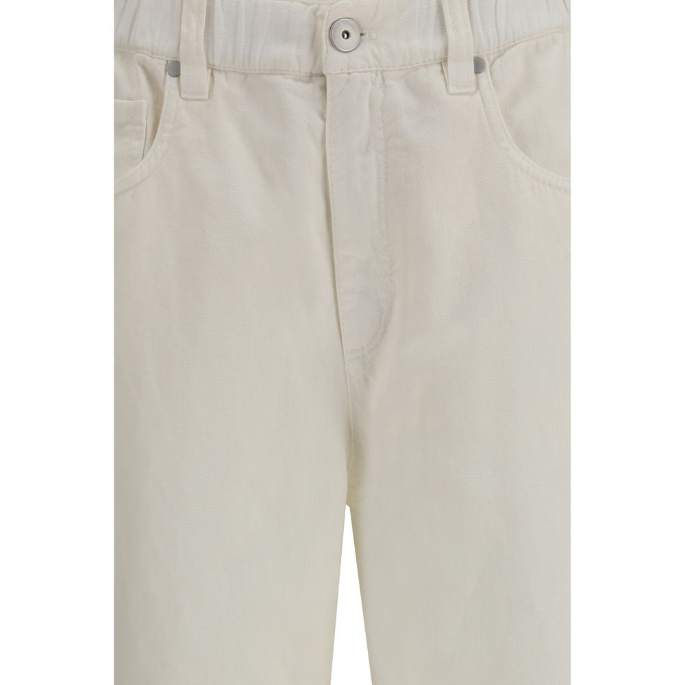 Brunello Cucinelli White Cotton Jeans Denim | Regal Royce