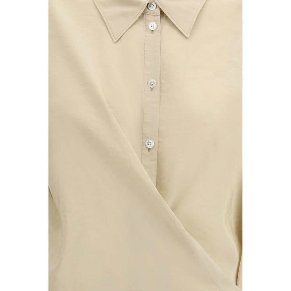 Lemaire Beige Silk Dress Shirt | Regal Royce