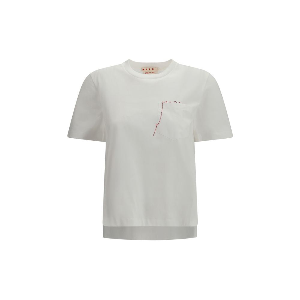 Marni White Cotton T-Shirt | Regal Royce
