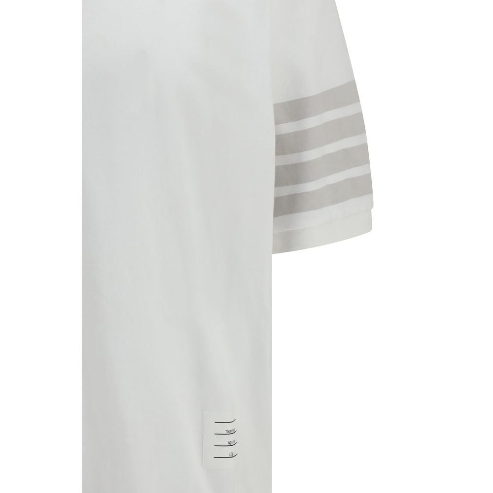 Thom Browne White Cotton Polo Shirt | Regal Royce