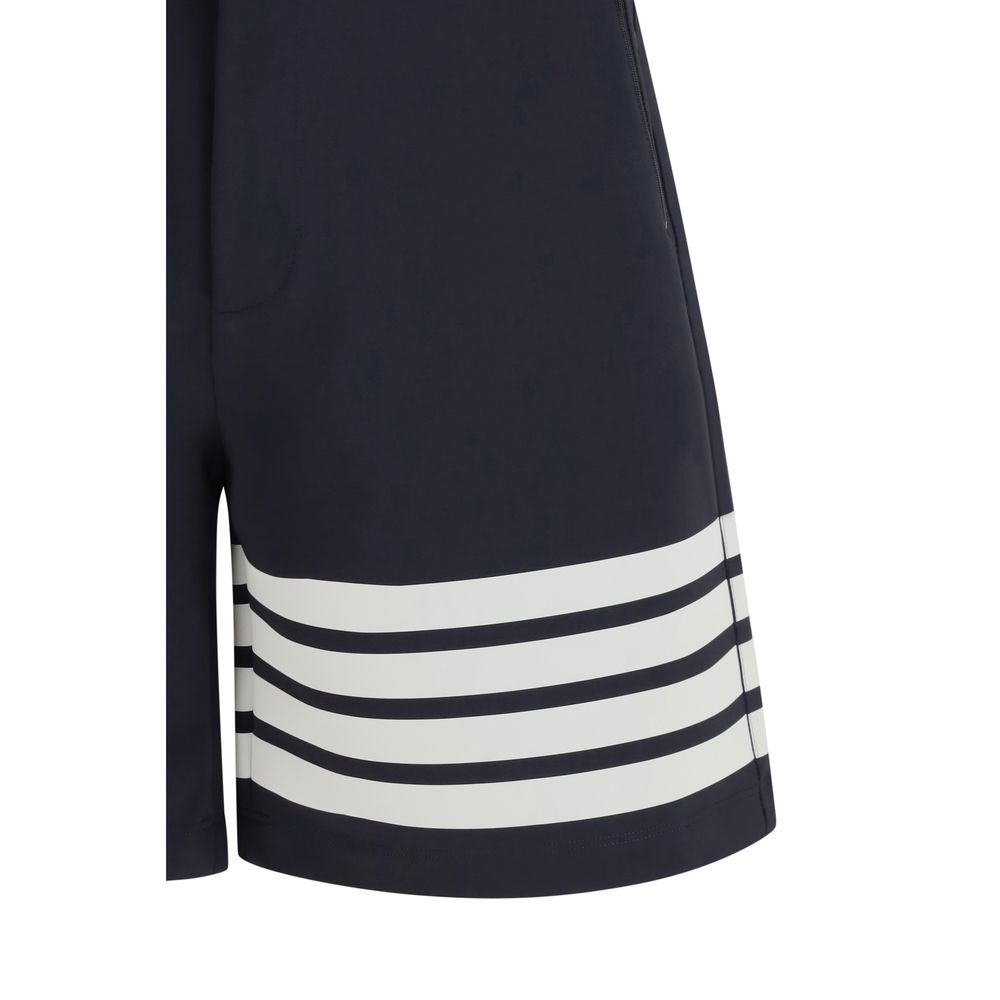 Thom Browne Blue Viscose Bermuda Shorts | Regal Royce
