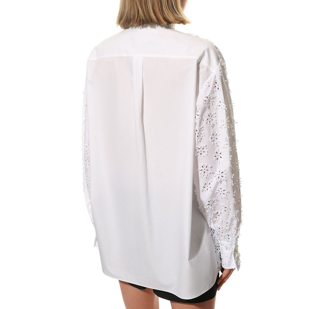 Valentino White Cotton Blouse | Regal Royce