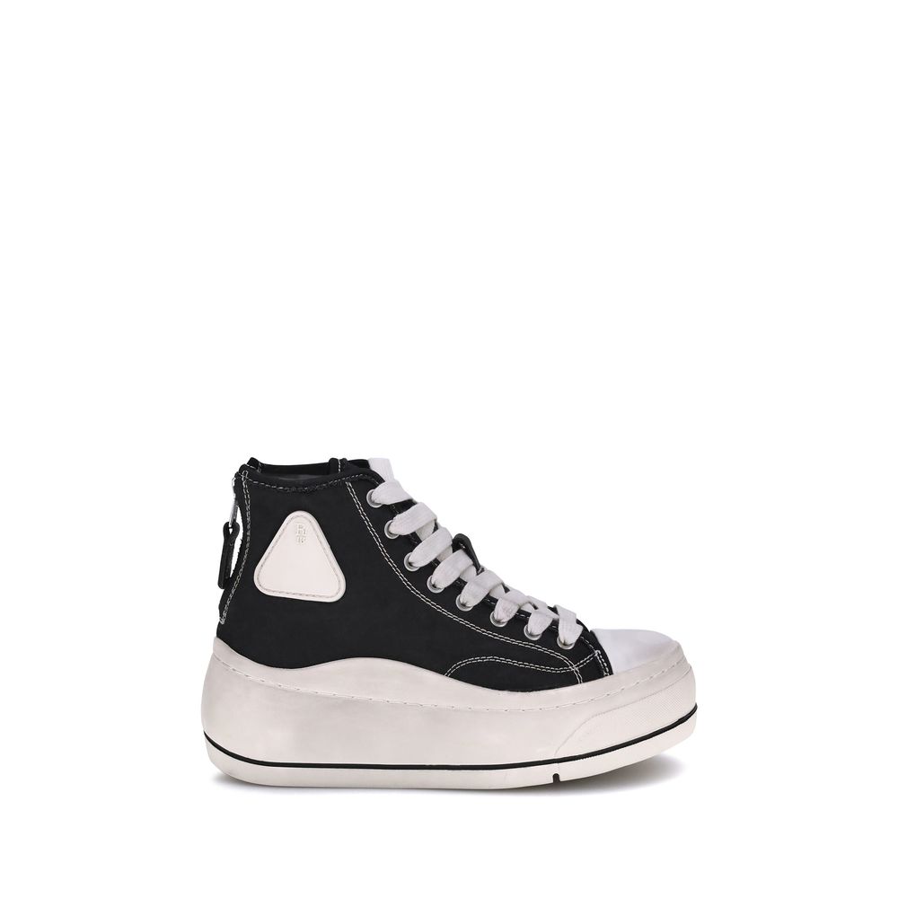 R13 Black Polyethylene High Top Sneakers | Regal Royce