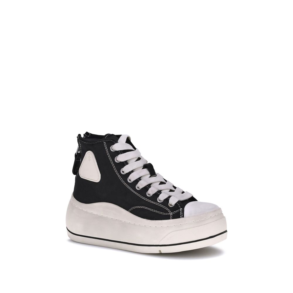 R13 Black Polyethylene High Top Sneakers | Regal Royce