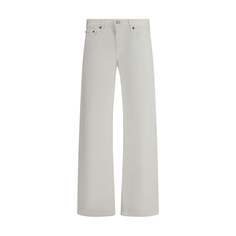Agolde White Cotton Jeans Denim | Regal Royce
