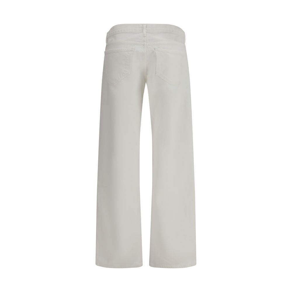 Agolde White Cotton Jeans Denim | Regal Royce
