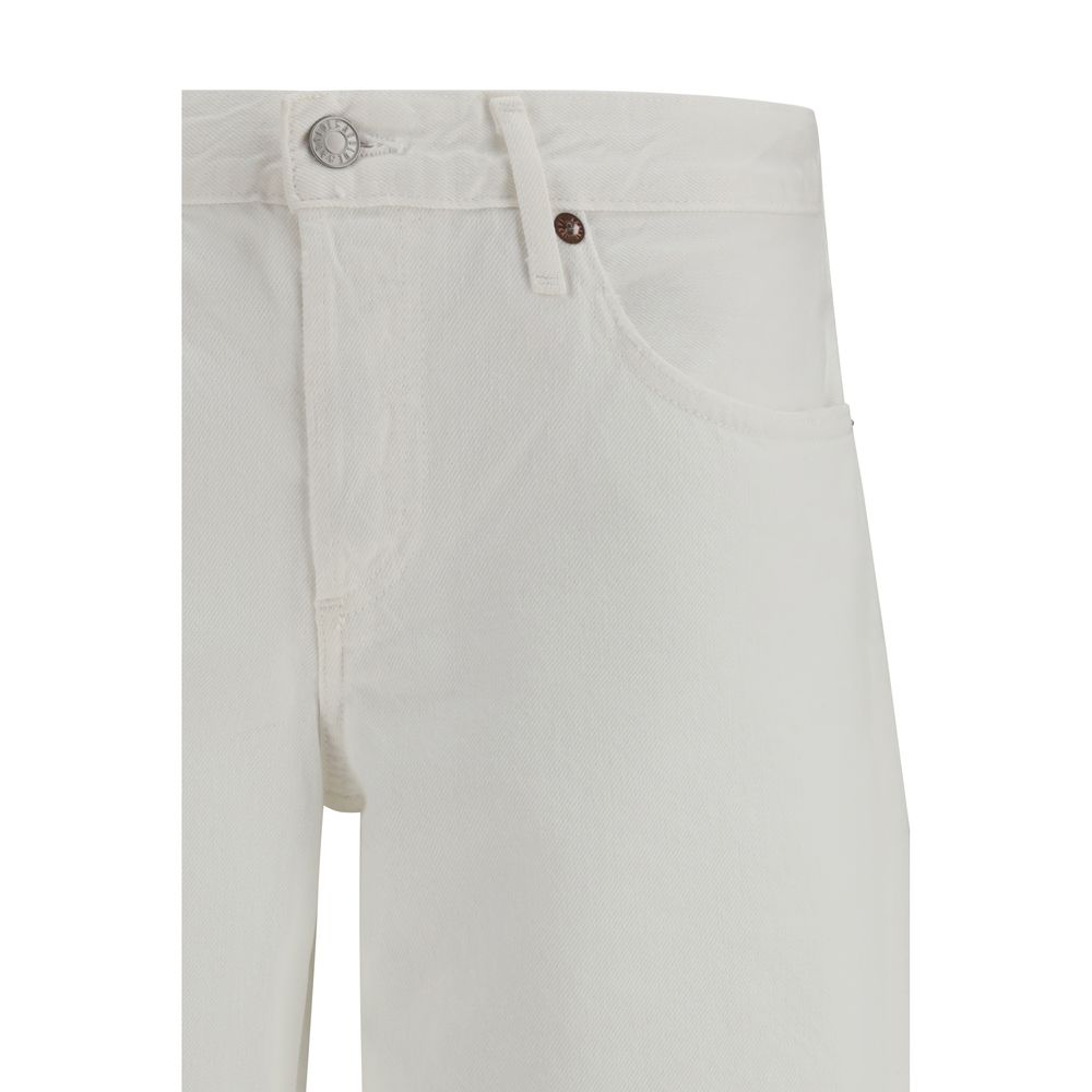 Agolde White Cotton Jeans Denim | Regal Royce