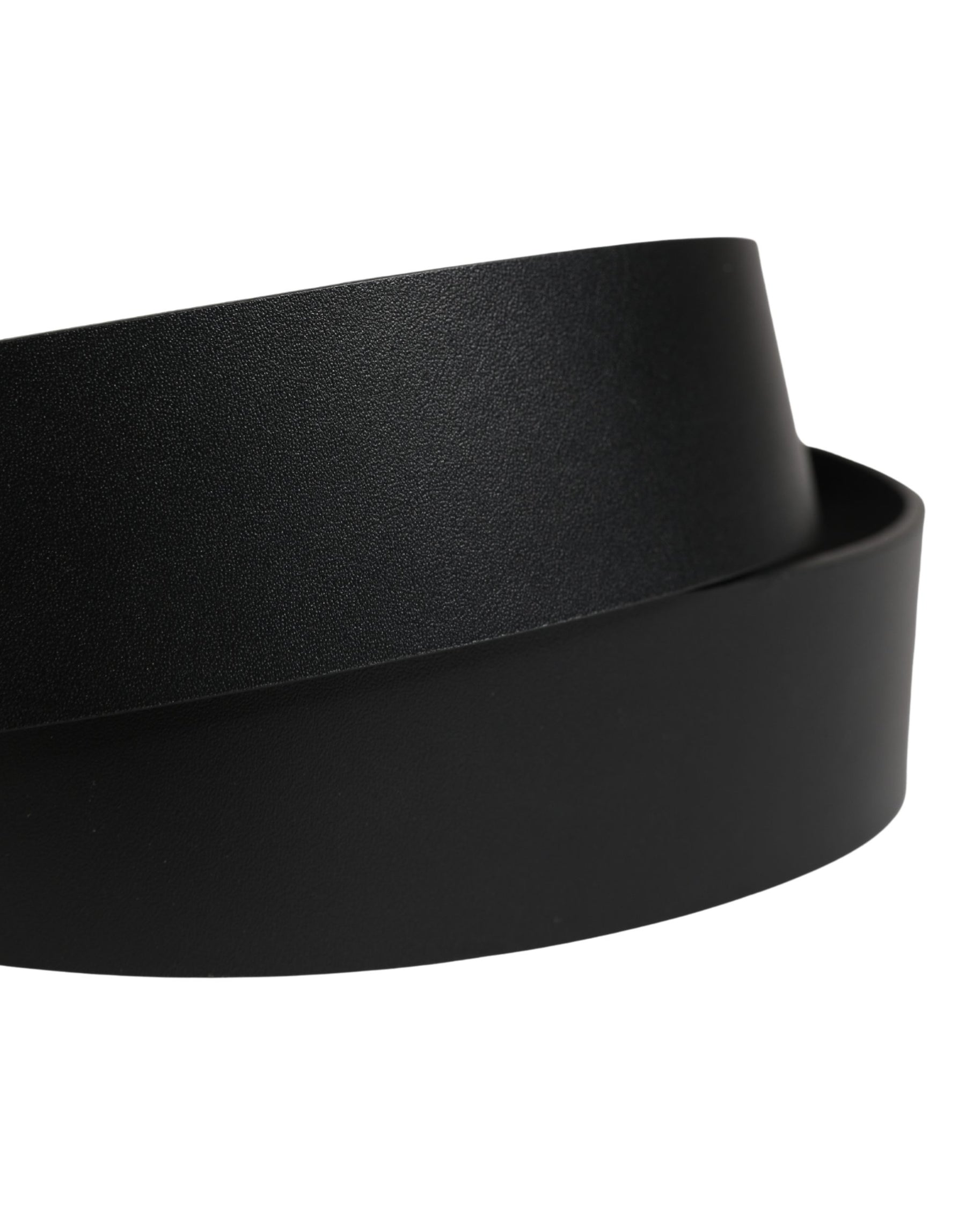 Dolce & Gabbana Black Calf Leather Ornate Metal Buckle Belt | Regal Royce