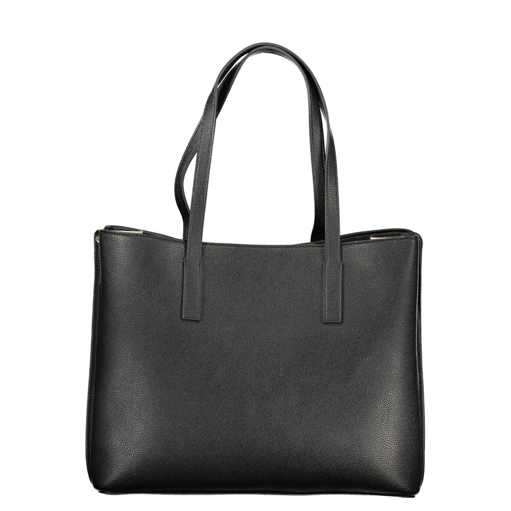 Guess Jeans Black Polyurethane Women's Handbag | Regal Royce