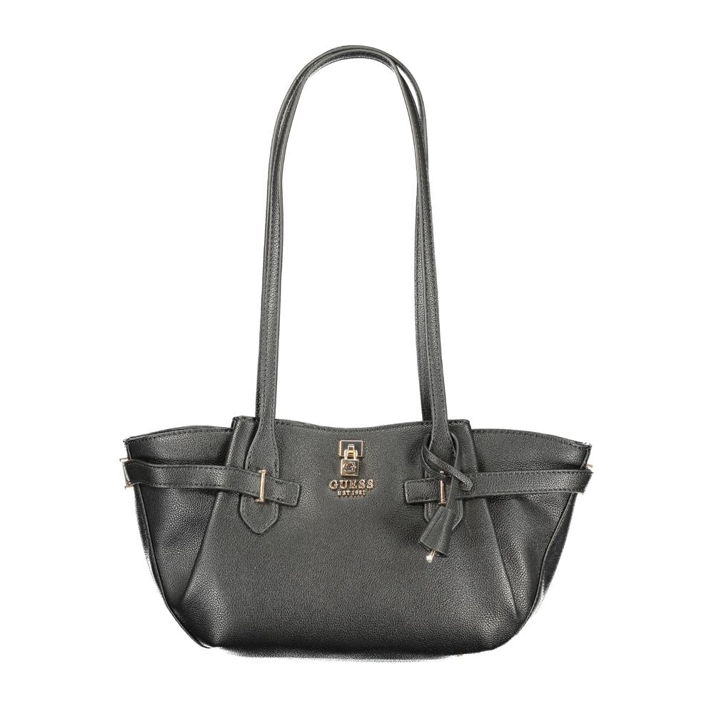 Guess Jeans Nero Polyurethane Women Handbag | Regal Royce