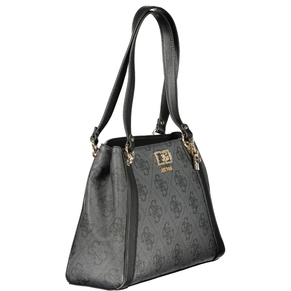 Guess Jeans Nero Poliuretano Women Handbag | Regal Royce
