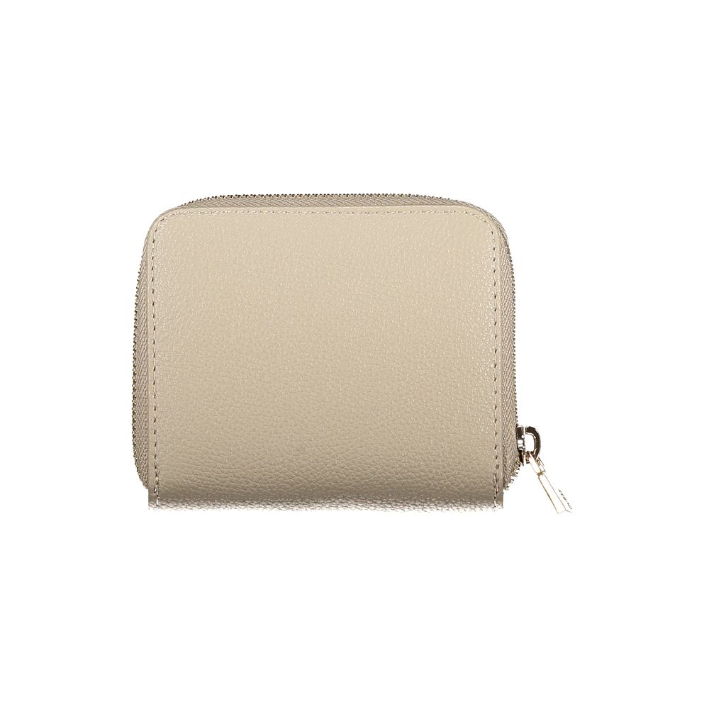Guess Jeans Beige Polyurethane Women Wallet | Regal Royce