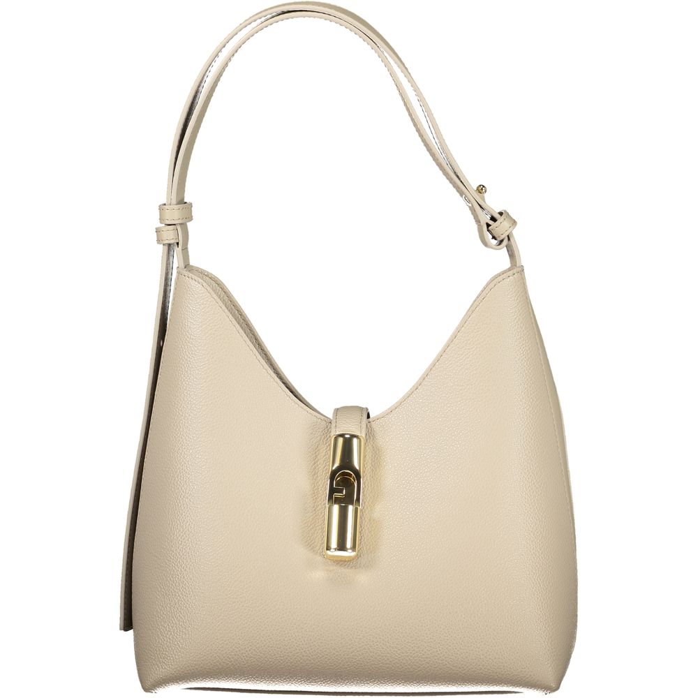 Furla Beige Leather Women Handbag | Regal Royce