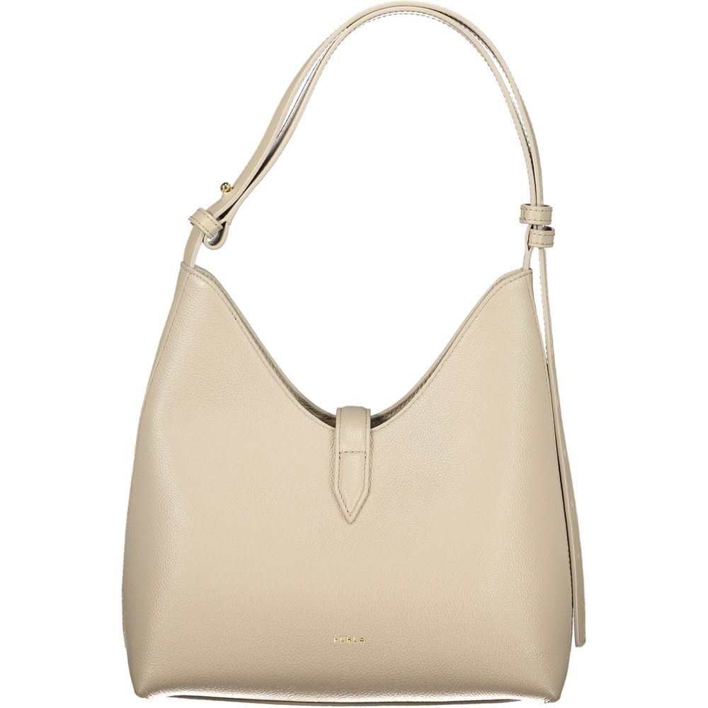Furla Beige Leather Women Handbag | Regal Royce