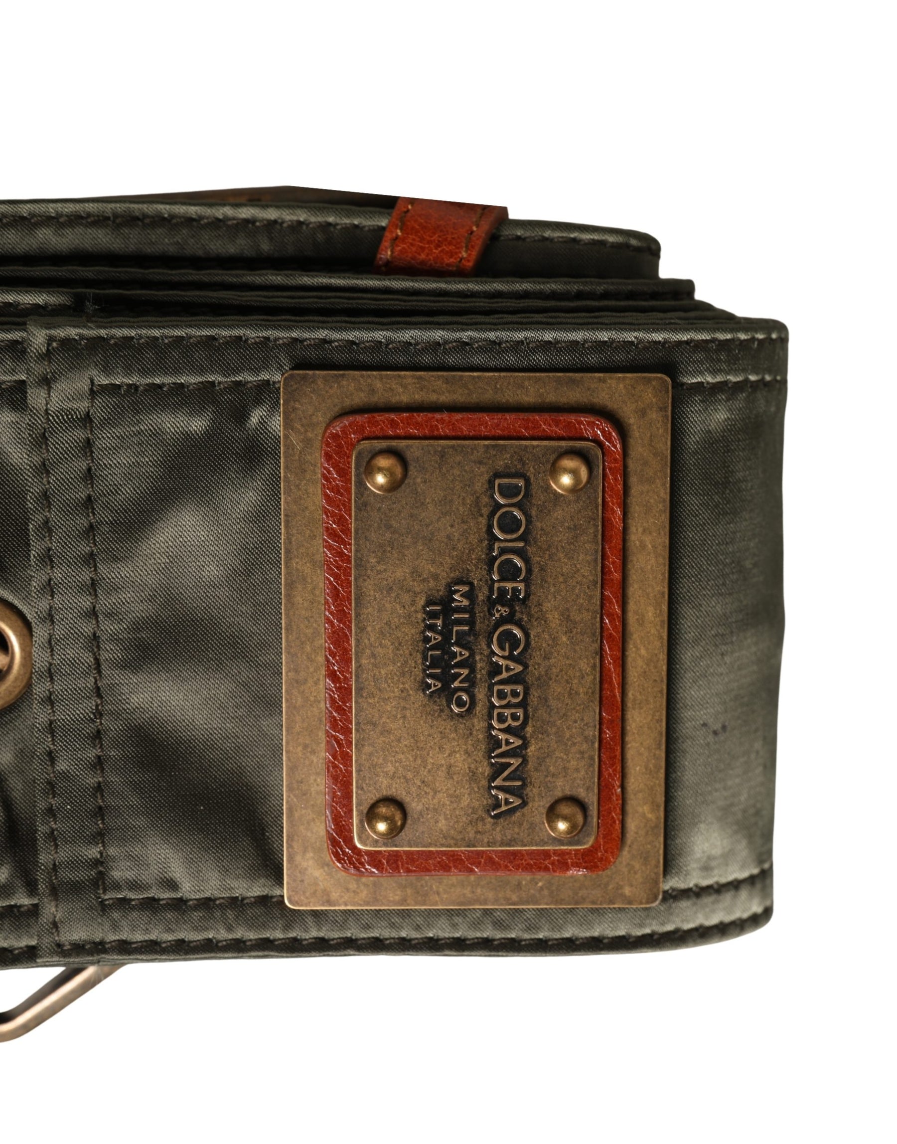 Dolce & Gabbana Men Black Wide Leather DG Metal Buckle Belt | Regal Royce