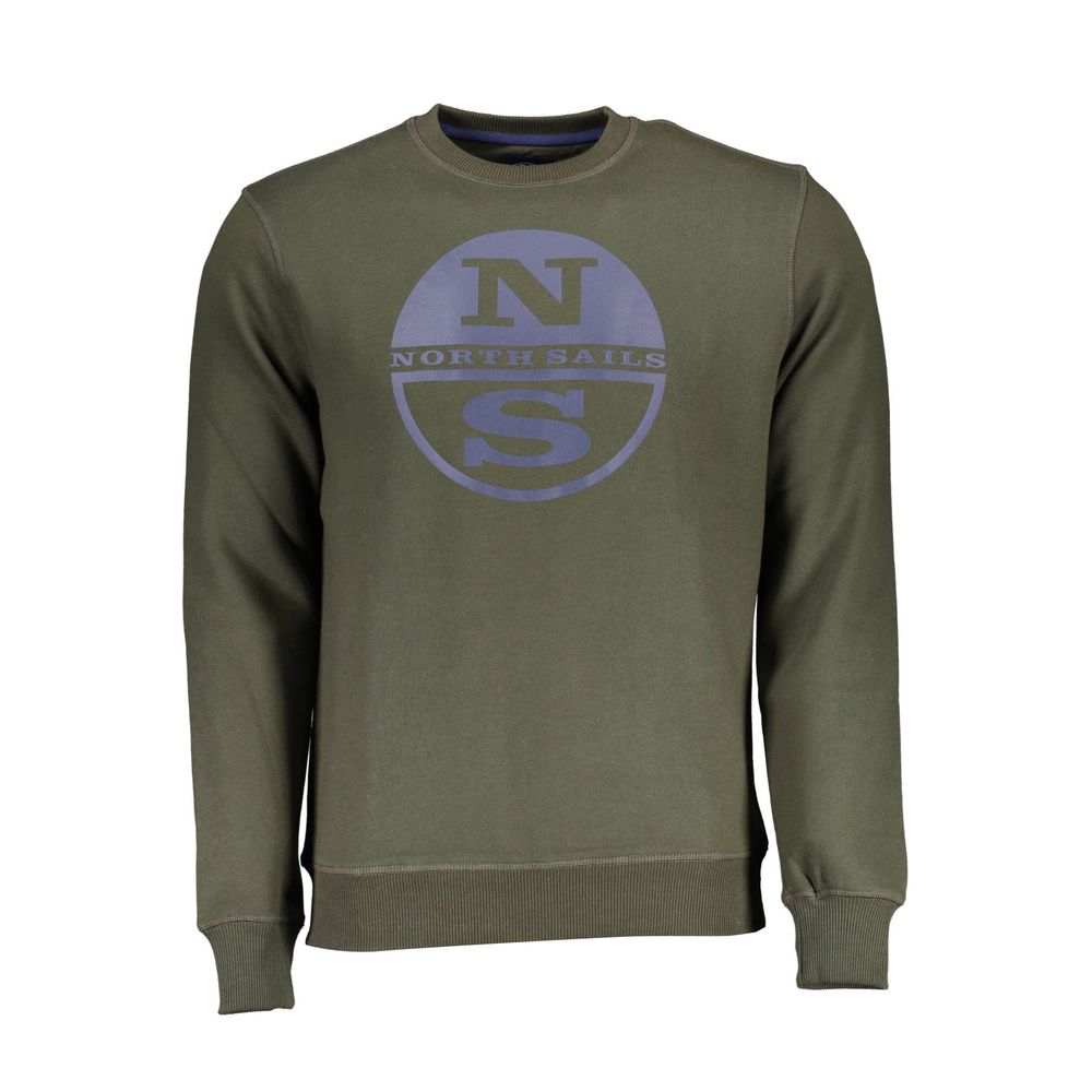 North Sails Green Cotton Men Sweater | Regal Royce