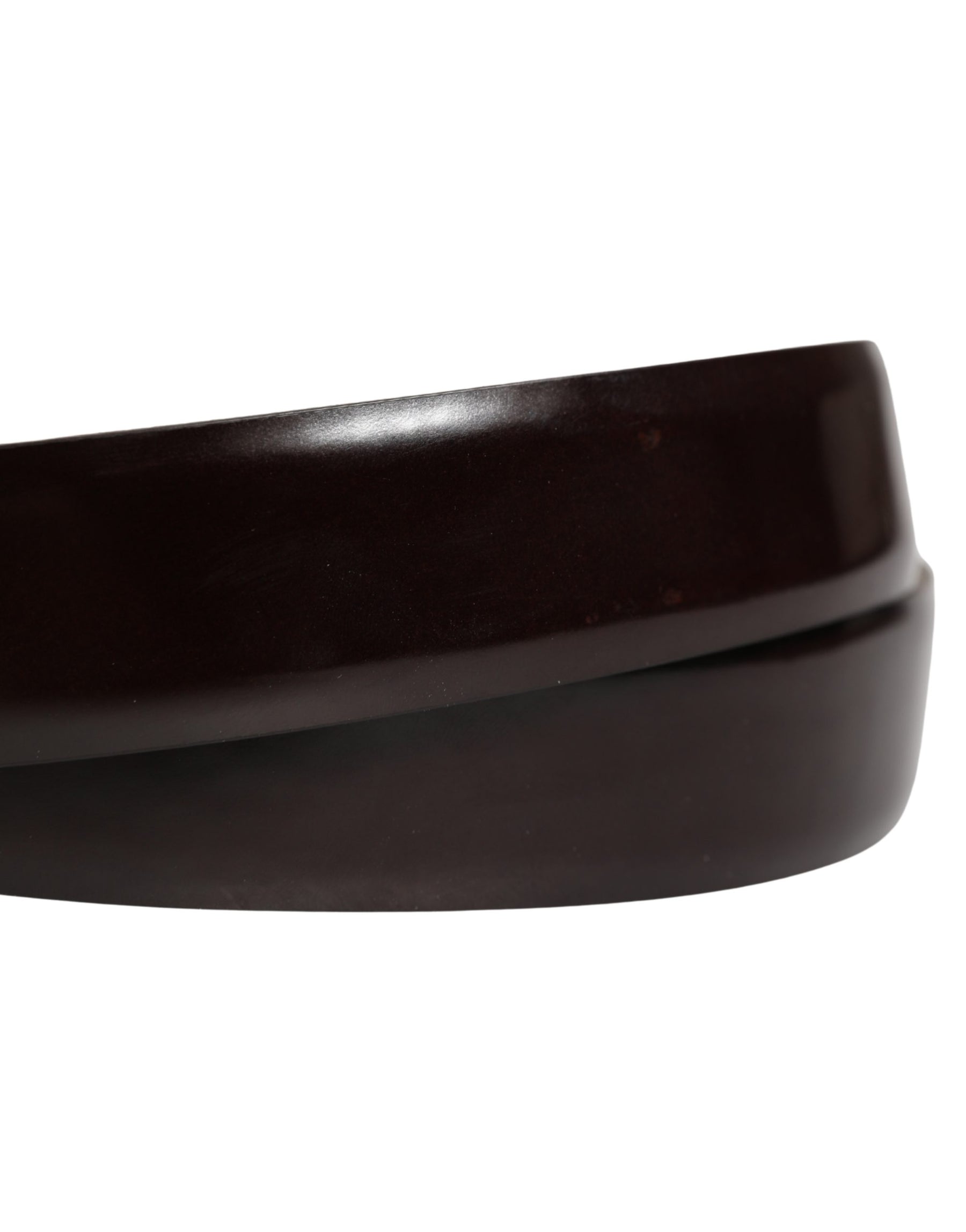 Dolce & Gabbana Men Black Calfskin Leather Metal Buckle Belt | Regal Royce