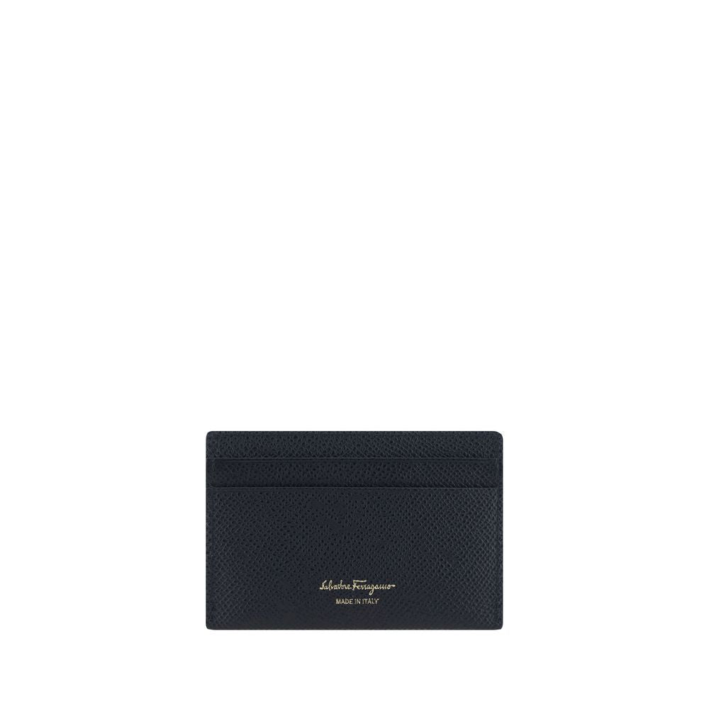 Ferragamo Black Calf Leather Bos Taurus Wallet | Regal Royce