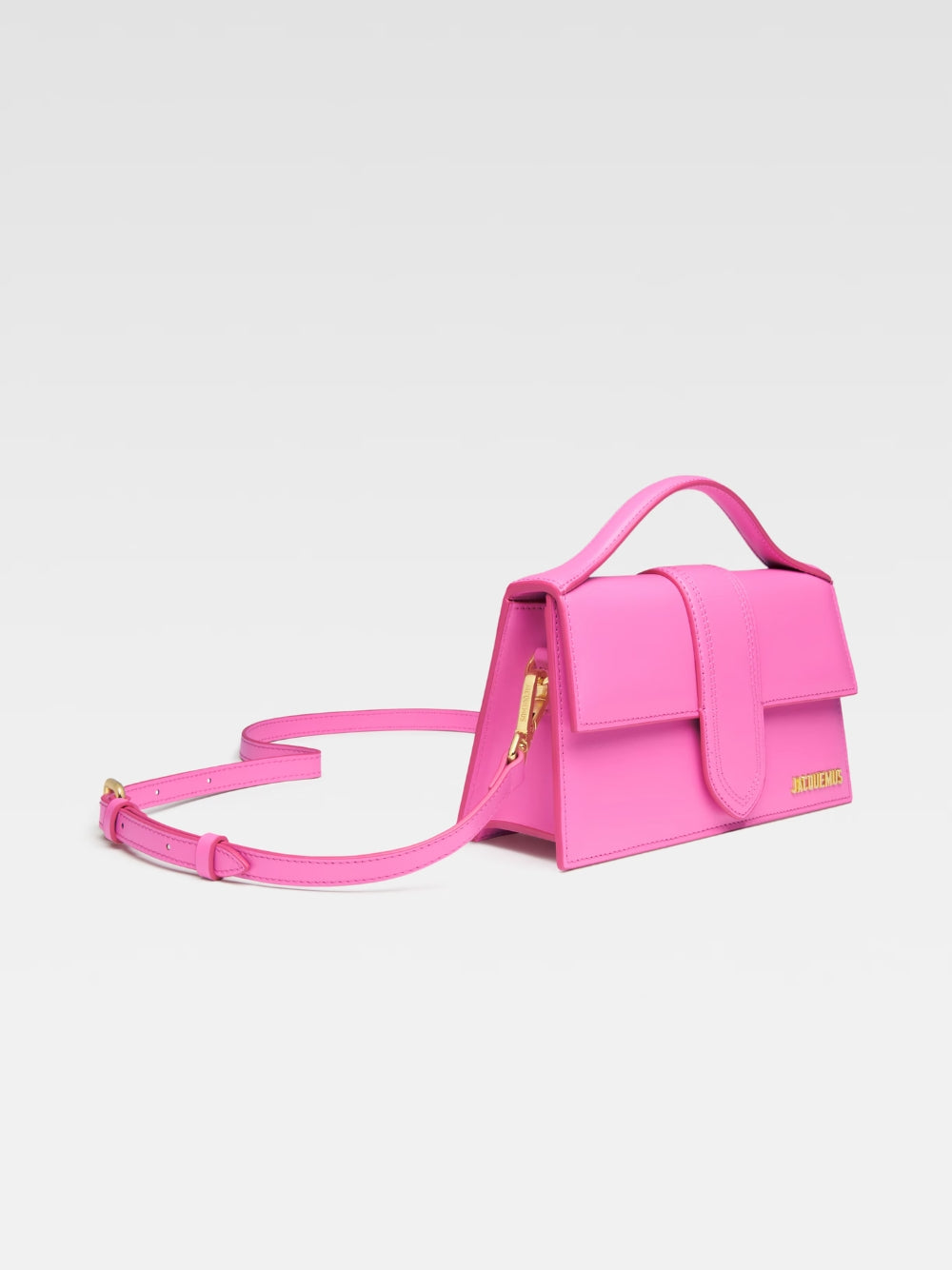 Jacquemus Neon Pink Leather Le Grand Bambino Handbag | Regal Royce