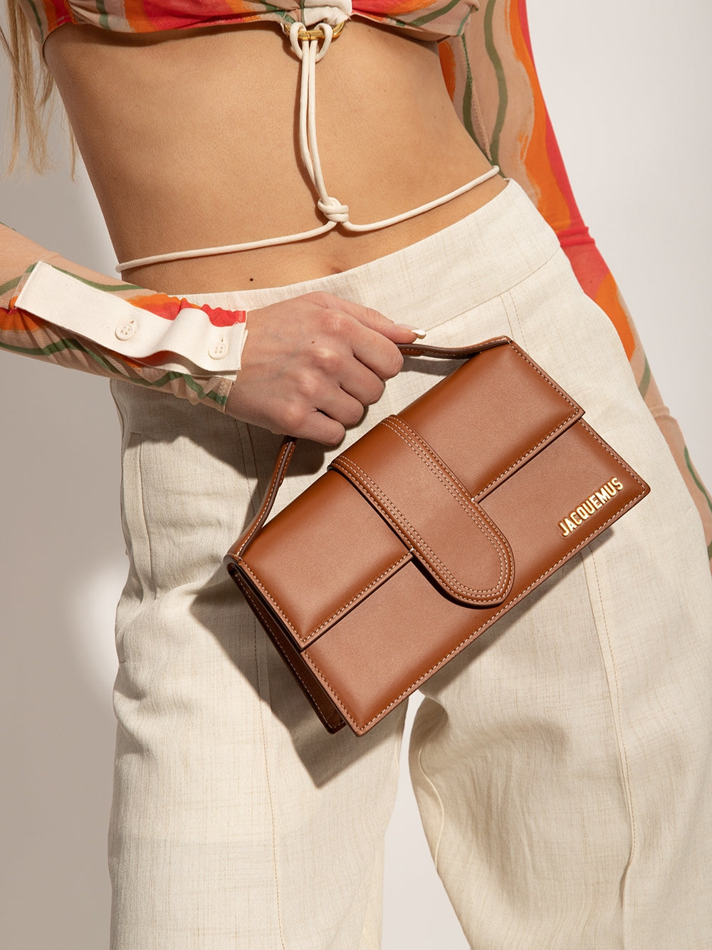 Jacquemus Light brown Leather Le Grand Bambino Handbag | Regal Royce