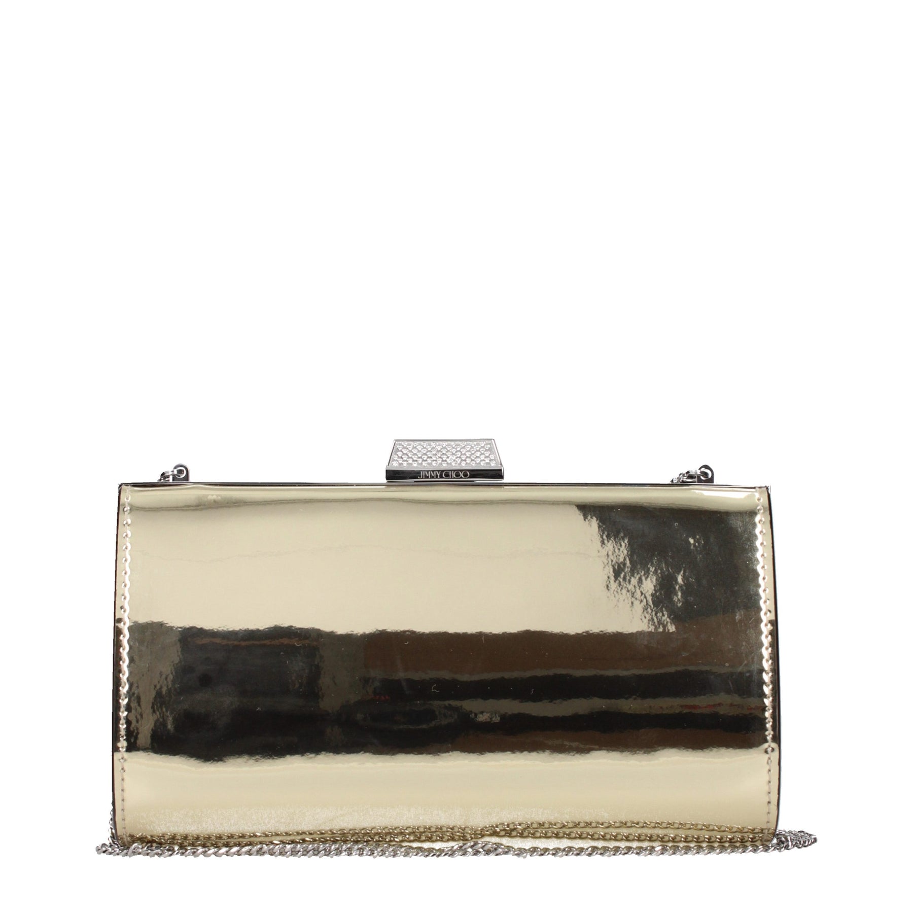 Jimmy Choo Gold Leather Clutch Bag | Regal Royce