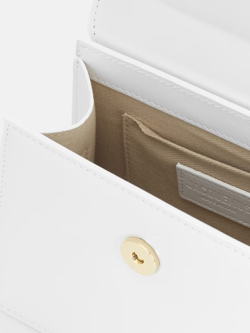 Jacquemus White Leather Le Chiquito moyen bag | Regal Royce