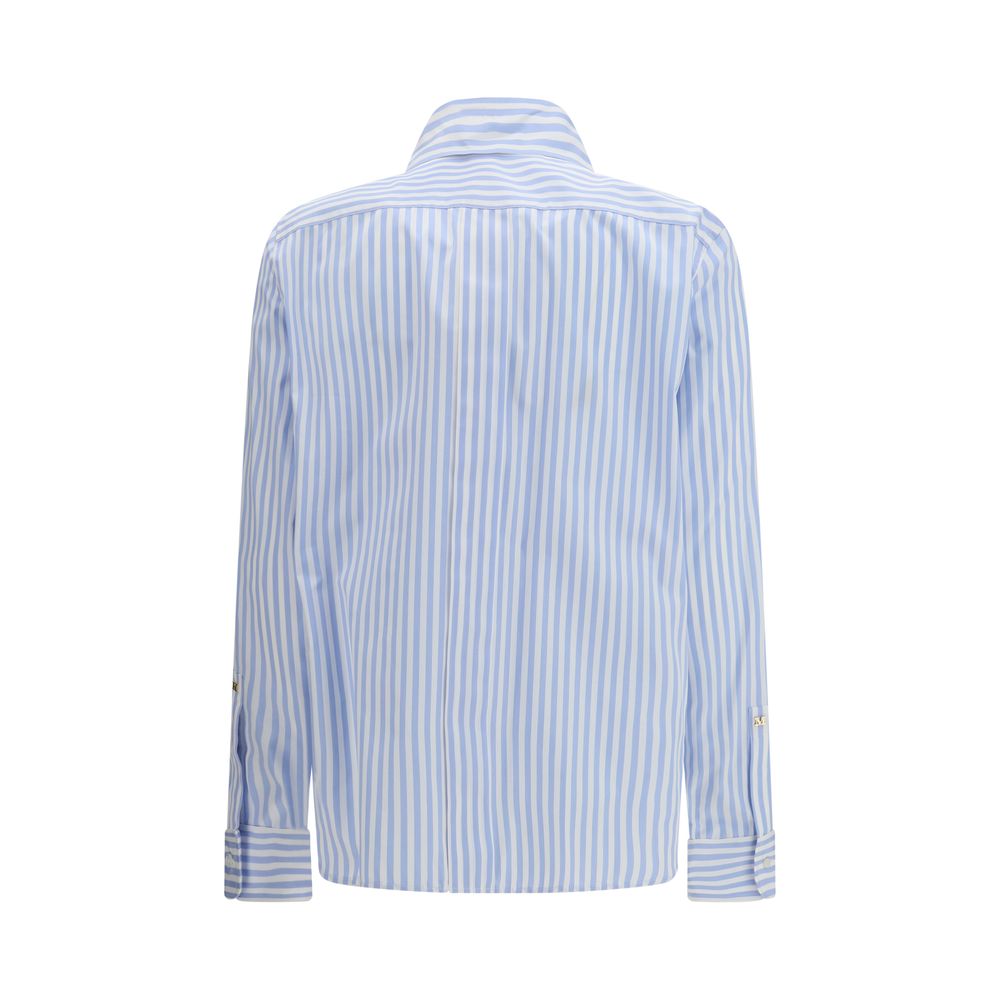 Max Mara Blue Cotton Pattern Shirt | Regal Royce