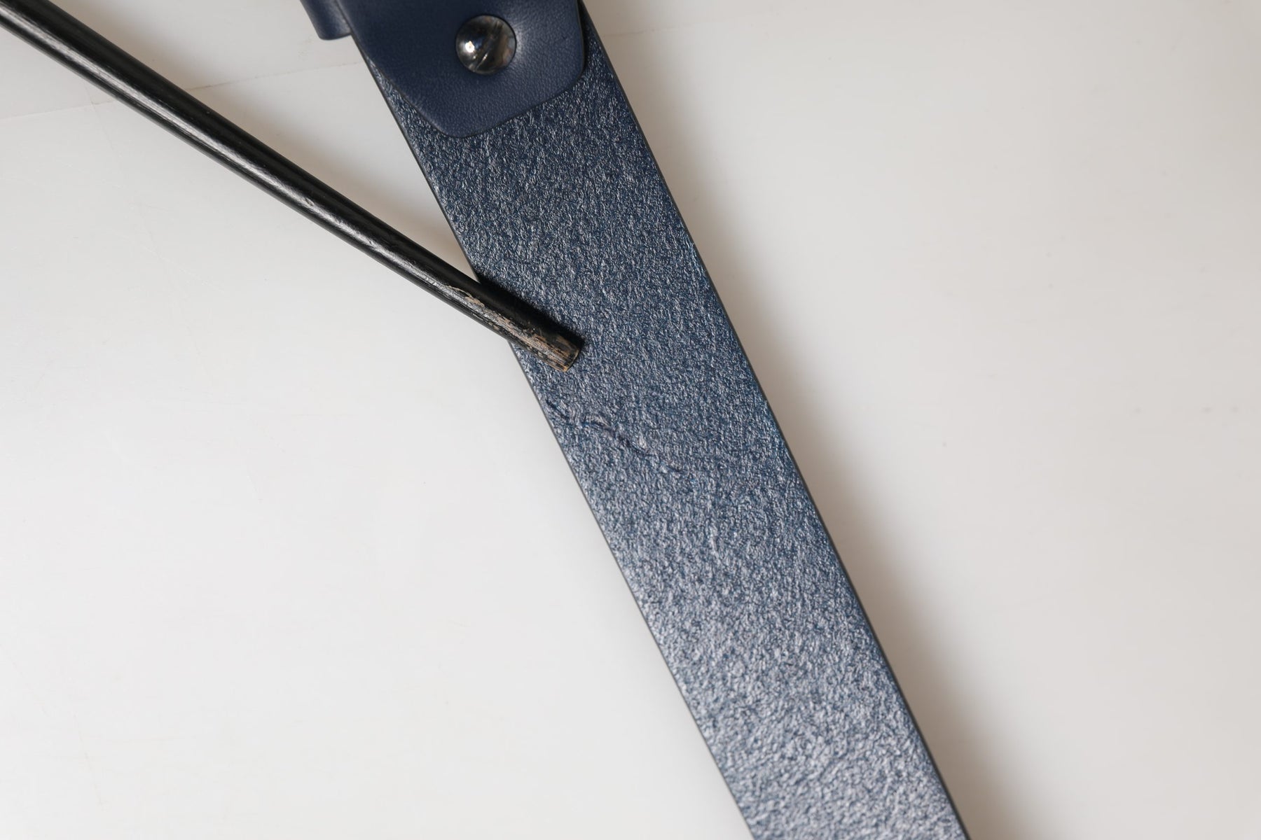 Dolce & Gabbana Blue Calf Leather Logo Metal Buckle Belt | Regal Royce