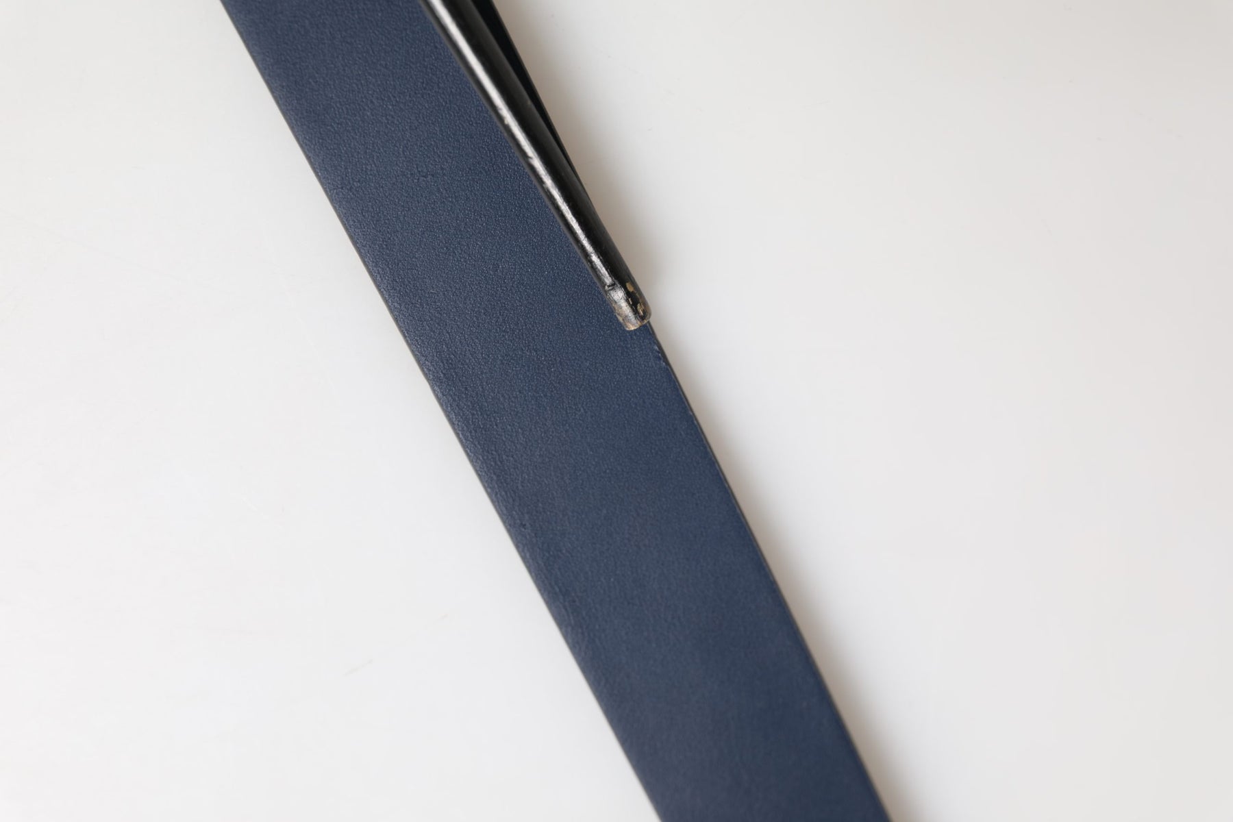 Dolce & Gabbana Men Blue Calf Leather Logo Metal Buckle Belt | Regal Royce