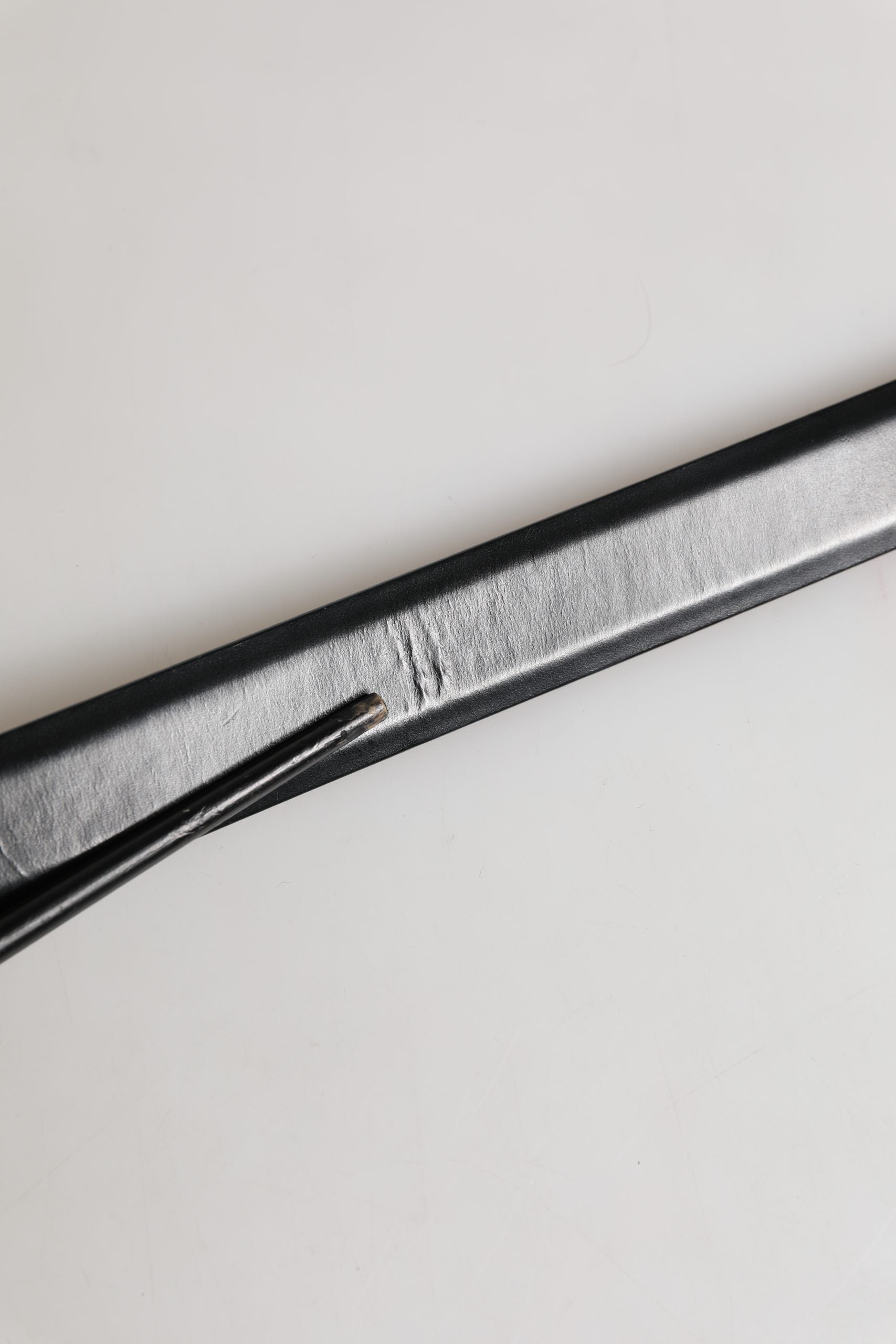 Dolce & Gabbana Men Black Leather Classic Metal Buckle Belt | Regal Royce