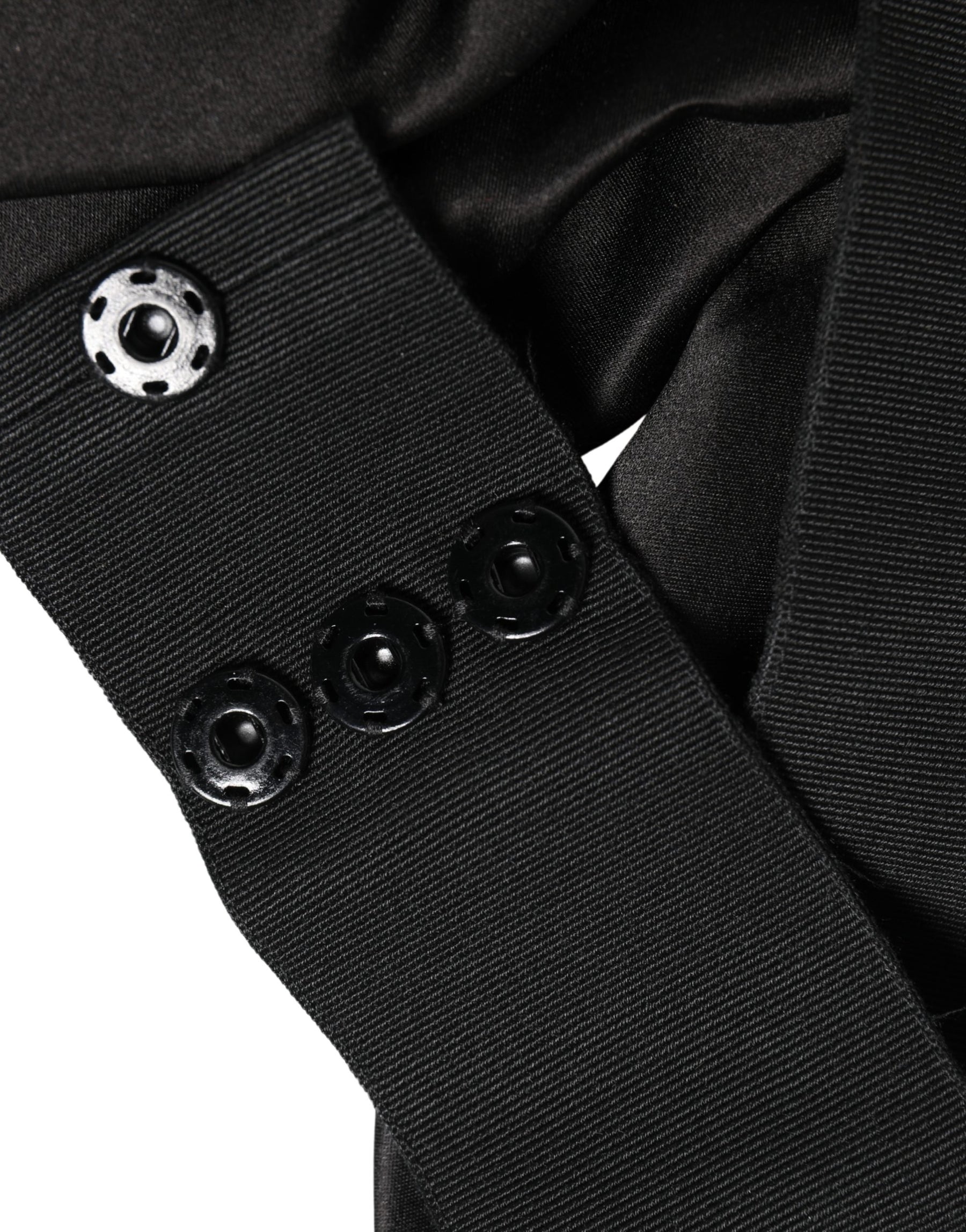 Dolce & Gabbana Black Silk Satin Sash Wide Waist Women Belt | Regal Royce