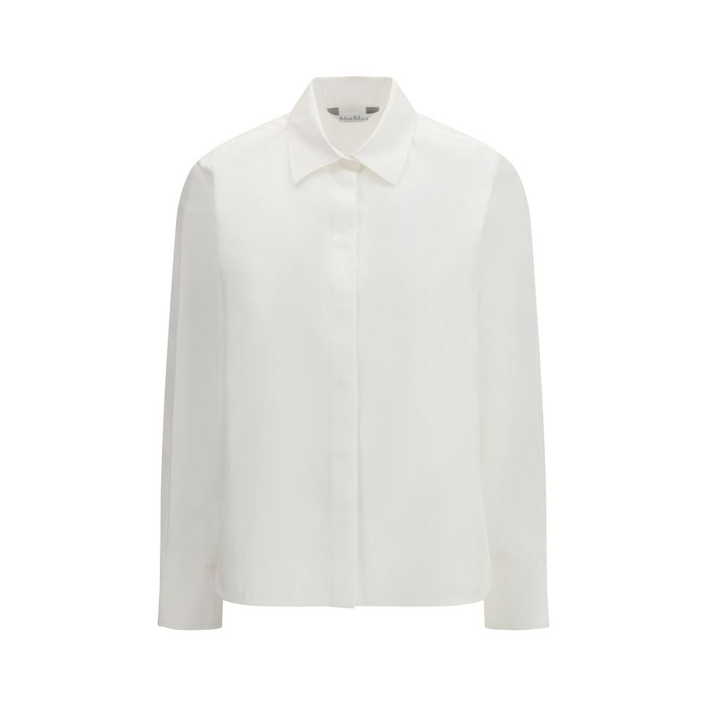 Max Mara White Cotton Dress Shirt | Regal Royce