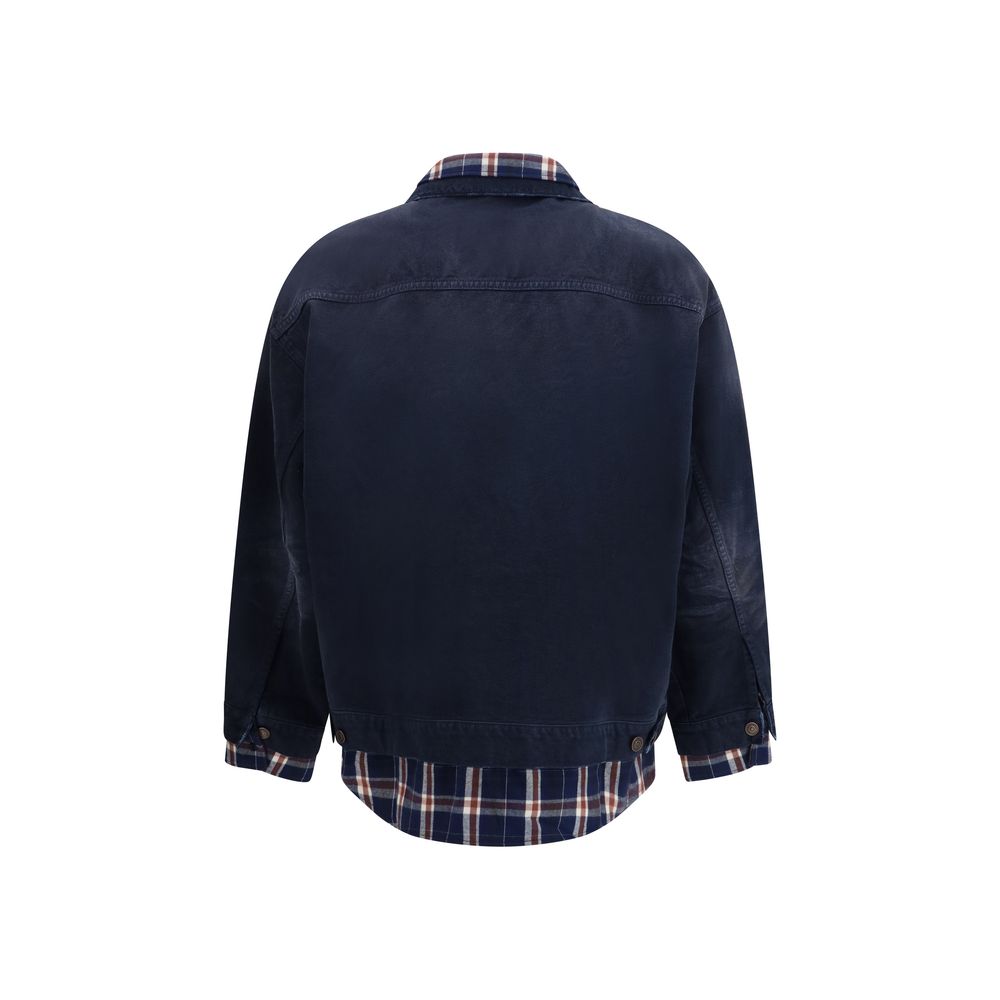 Balenciaga Blue Cotton Denim Jacket | Regal Royce