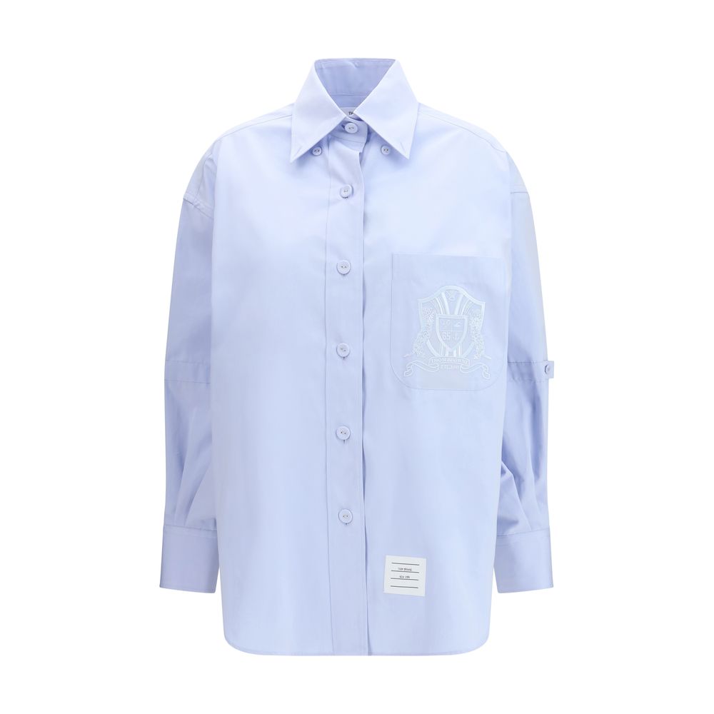 Thom Browne Blue Cotton Pattern Shirt | Regal Royce