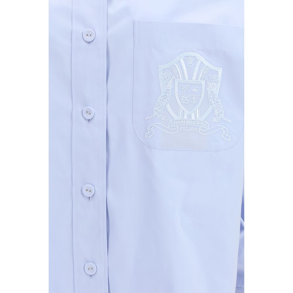 Thom Browne Blue Cotton Pattern Shirt | Regal Royce